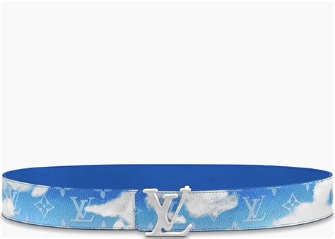 baby blue lv belt